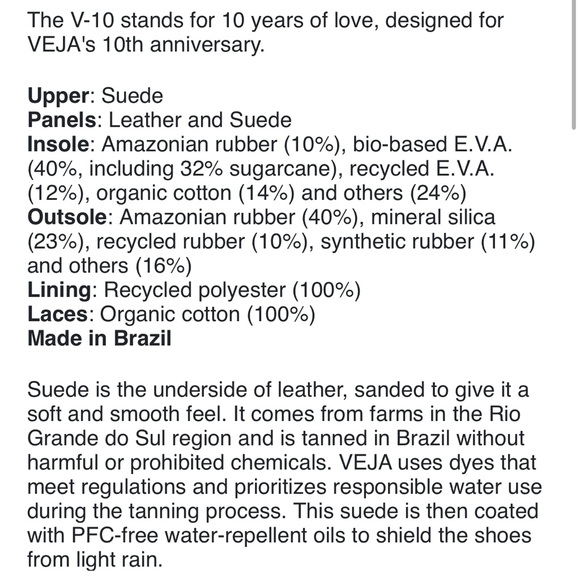 VEJA V-10 SUEDE MULTICOLOR PEACH sneakers size 7.5 - Picture 6 of 13